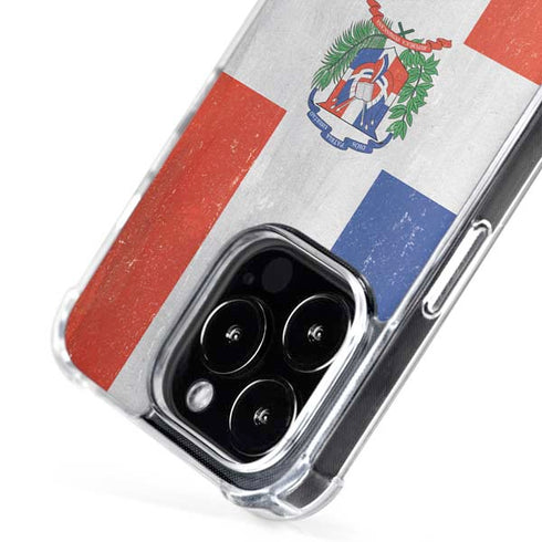 Dominican Republic Flag Distressed iPhone 16 Pro Max MagSafe Case